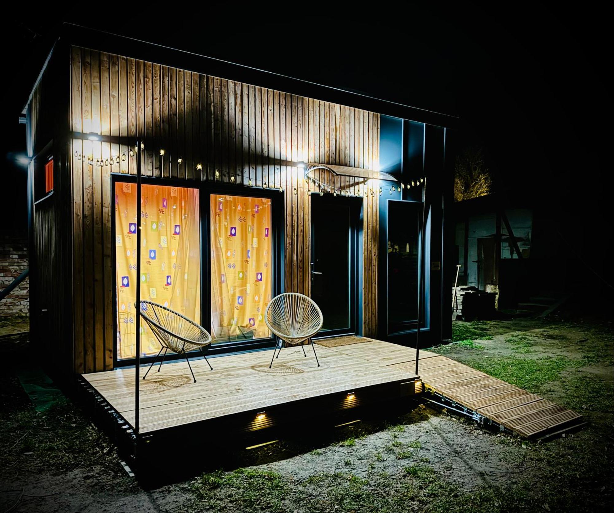 Tiny House Baraczek Brno-Jundrov, Ulice Veslarska Apartment Bagian luar foto